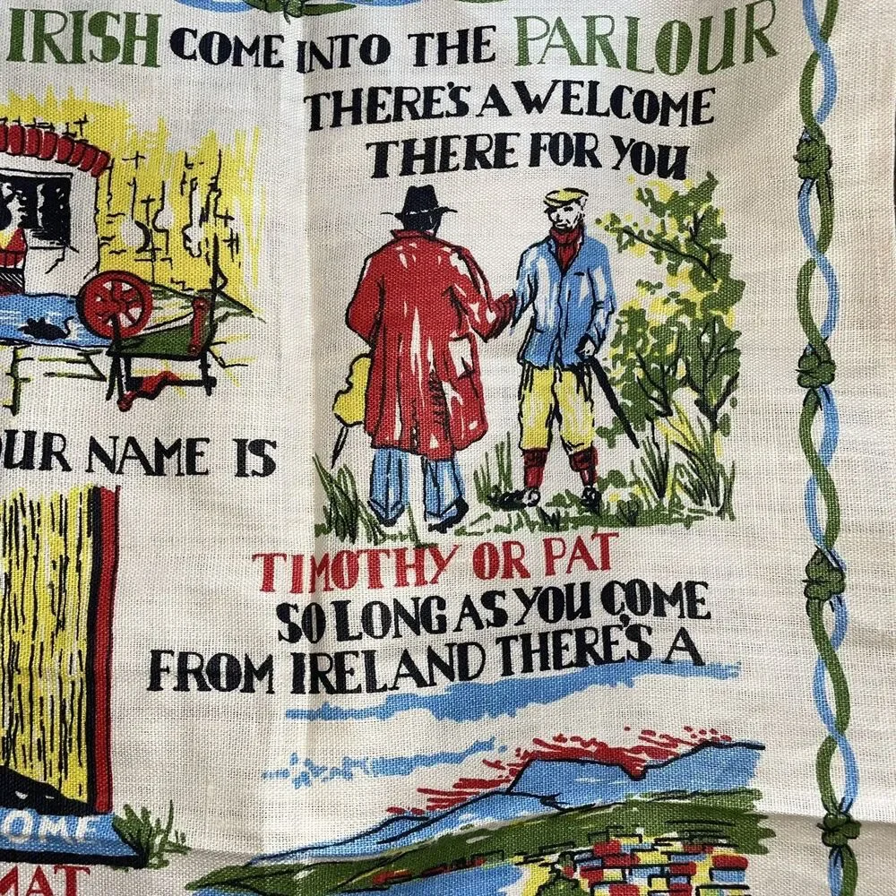 Irish Linen Wall Art Tapestry Cloth Made in Ireland 29x20”